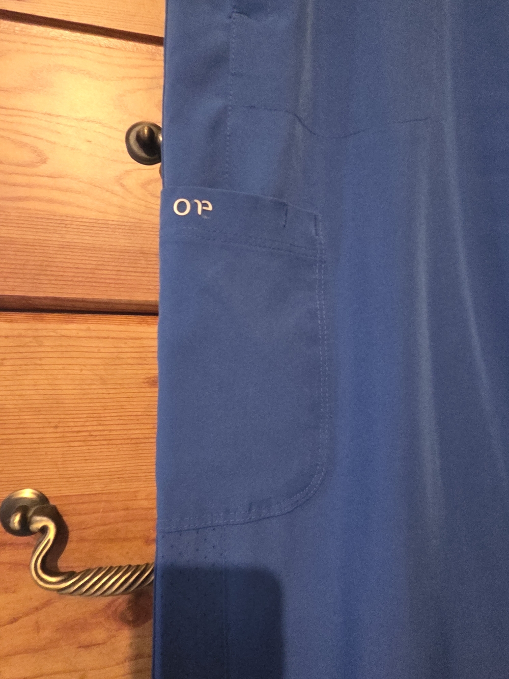 Royal Blue Drawstring Scrub Pants - Picture 5 of 8